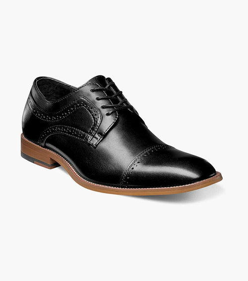 The Dickinson – Black | Cap Toe Oxford – KCT Menswear
