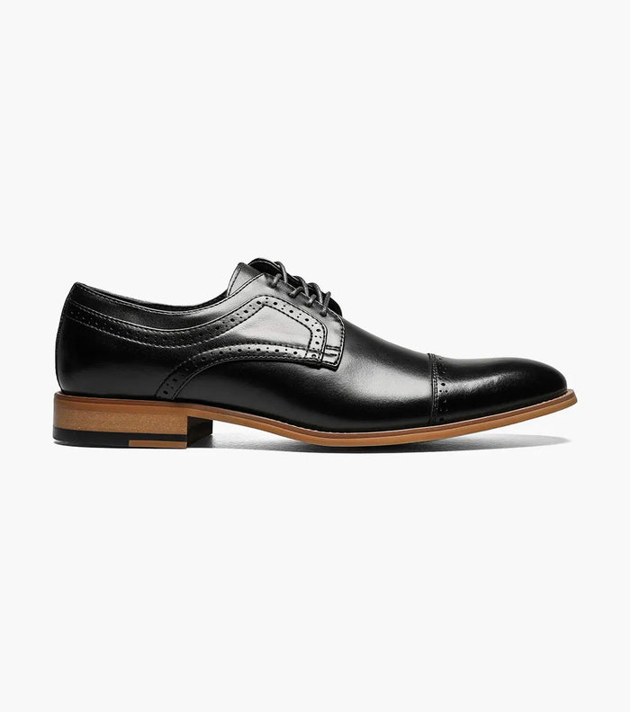 The Dickinson – Black | Cap Toe Oxford – view 2 – KCT Menswear