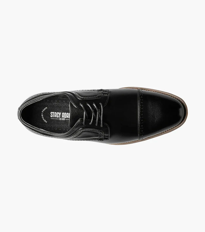 The Dickinson – Black | Cap Toe Oxford – view 4 – KCT Menswear