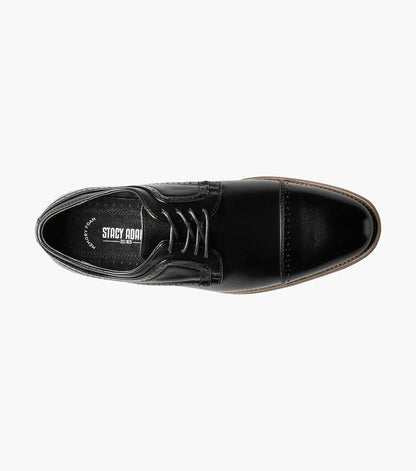 The Dickinson – Black | Cap Toe Oxford – view 4 – KCT Menswear