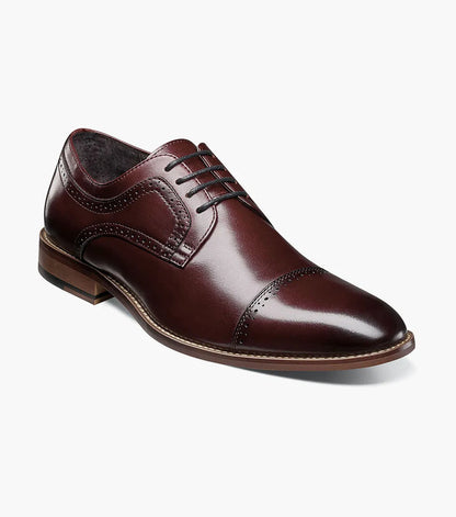 The Dickinson – Burgundy | Cap Toe Oxford – KCT Menswear