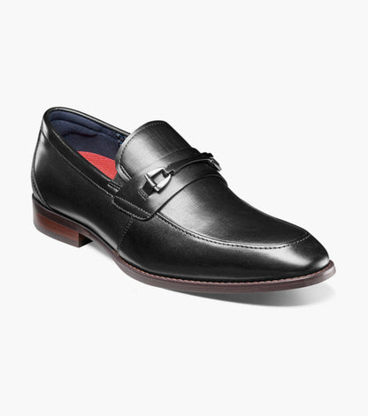 The Kaylor – Black | Moc Toe Bit Slip-On Loafer – KCT Menswear