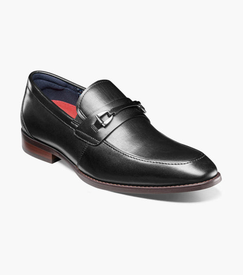 The Kaylor – Black | Moc Toe Bit Slip-On Loafer – KCT Menswear
