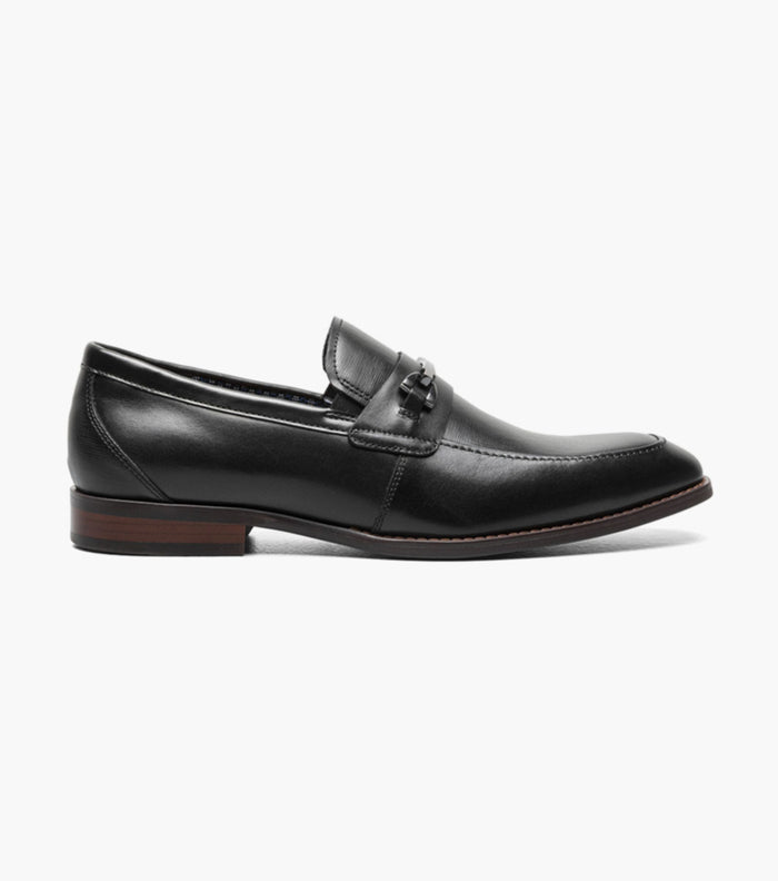 The Kaylor – Black | Moc Toe Bit Slip-On Loafer – view 3 – KCT Menswear