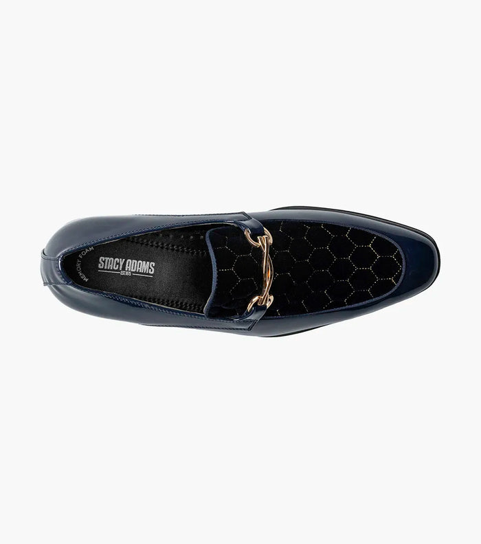 The Sprague – Navy | Moc Toe Bit Slip-On Loafer – view 4 – KCT Menswear