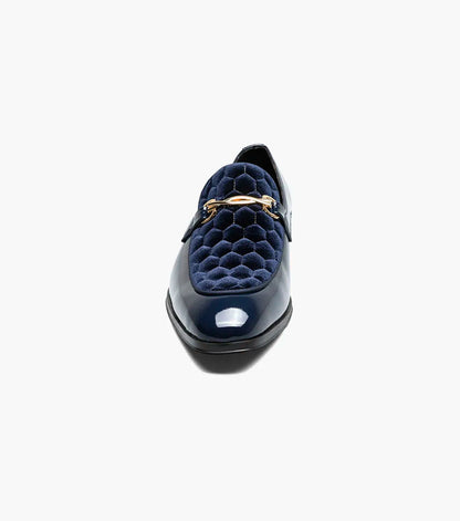 The Sprague – Navy | Moc Toe Bit Slip-On Loafer – view 6 – KCT Menswear