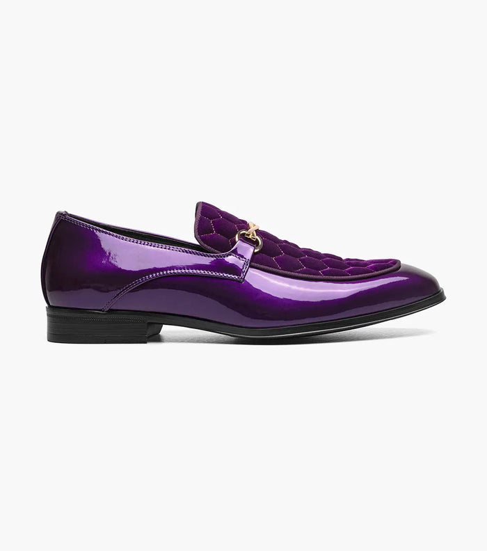 The Sprague – Purple | Moc Toe Bit Slip-On Loafer – view 2 – KCT Menswear