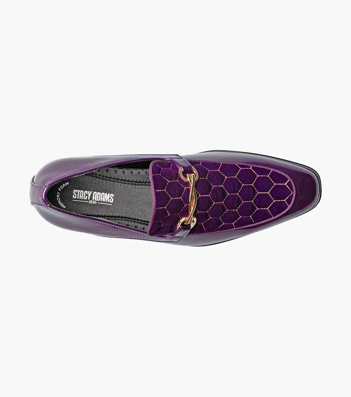 The Sprague – Purple | Moc Toe Bit Slip-On Loafer – view 4 – KCT Menswear