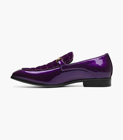 The Sprague – Purple | Moc Toe Bit Slip-On Loafer – view 5 – KCT Menswear