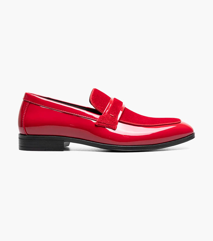 The Spratley – Red | Moc Toe Saddle Loafer – view 2 – KCT Menswear