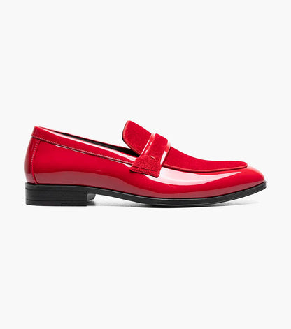 The Spratley – Red | Moc Toe Saddle Loafer – view 2 – KCT Menswear