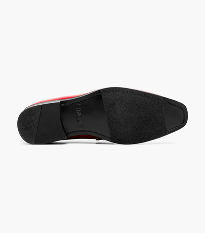 The Spratley – Red | Moc Toe Saddle Loafer – view 3 – KCT Menswear