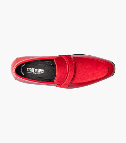 The Spratley – Red | Moc Toe Saddle Loafer – view 4 – KCT Menswear