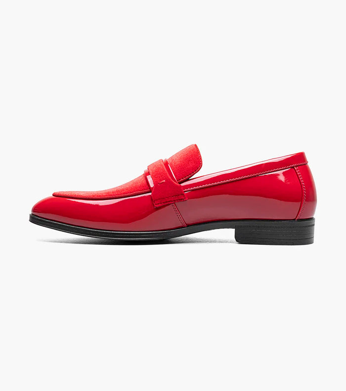 The Spratley – Red | Moc Toe Saddle Loafer – view 5 – KCT Menswear