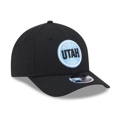 This is a Utah Mammoth NHL Team Black 9FORTY M-Crown Adjustable Cap 4
