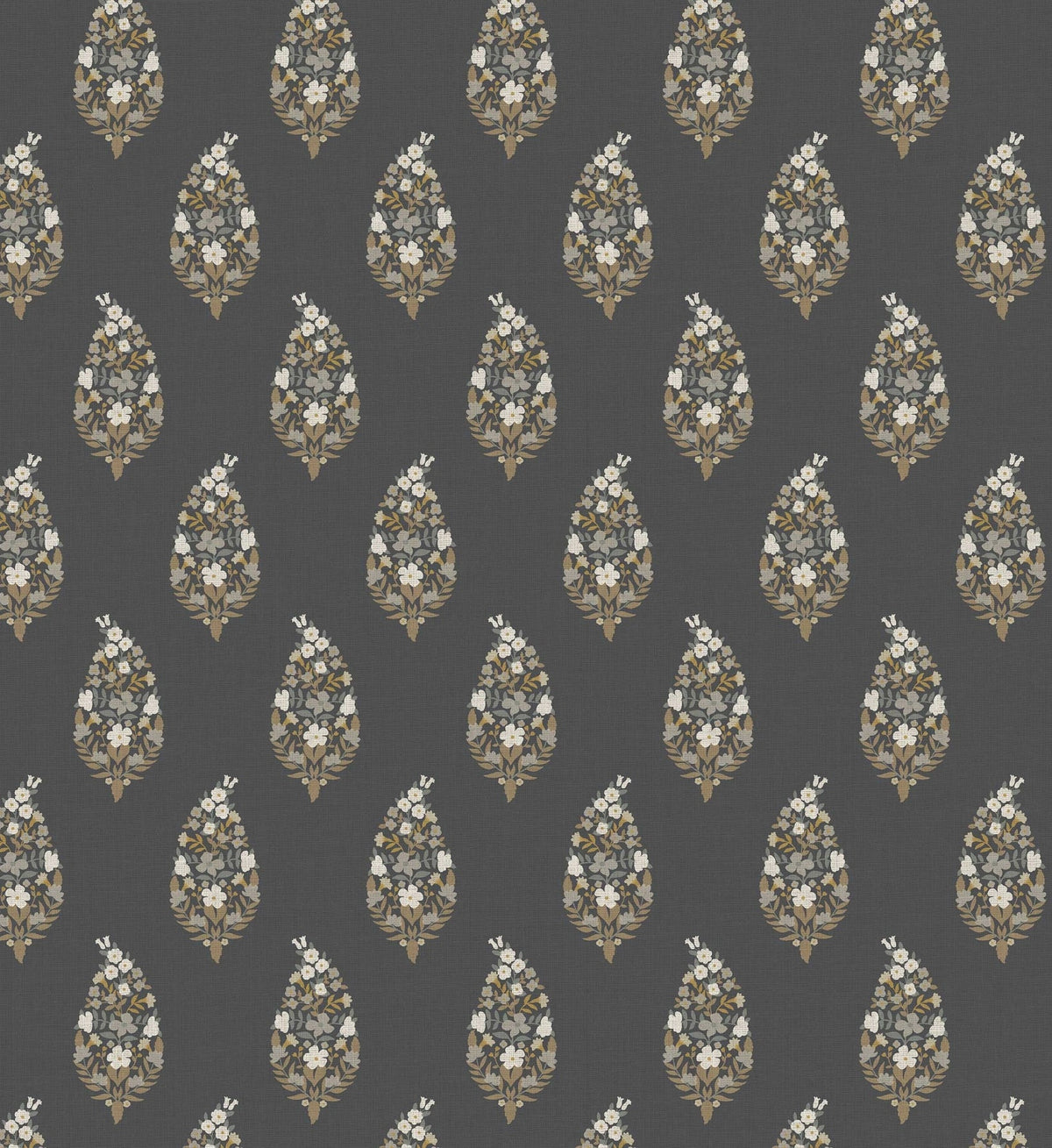 Paisley Wallpaper - Black