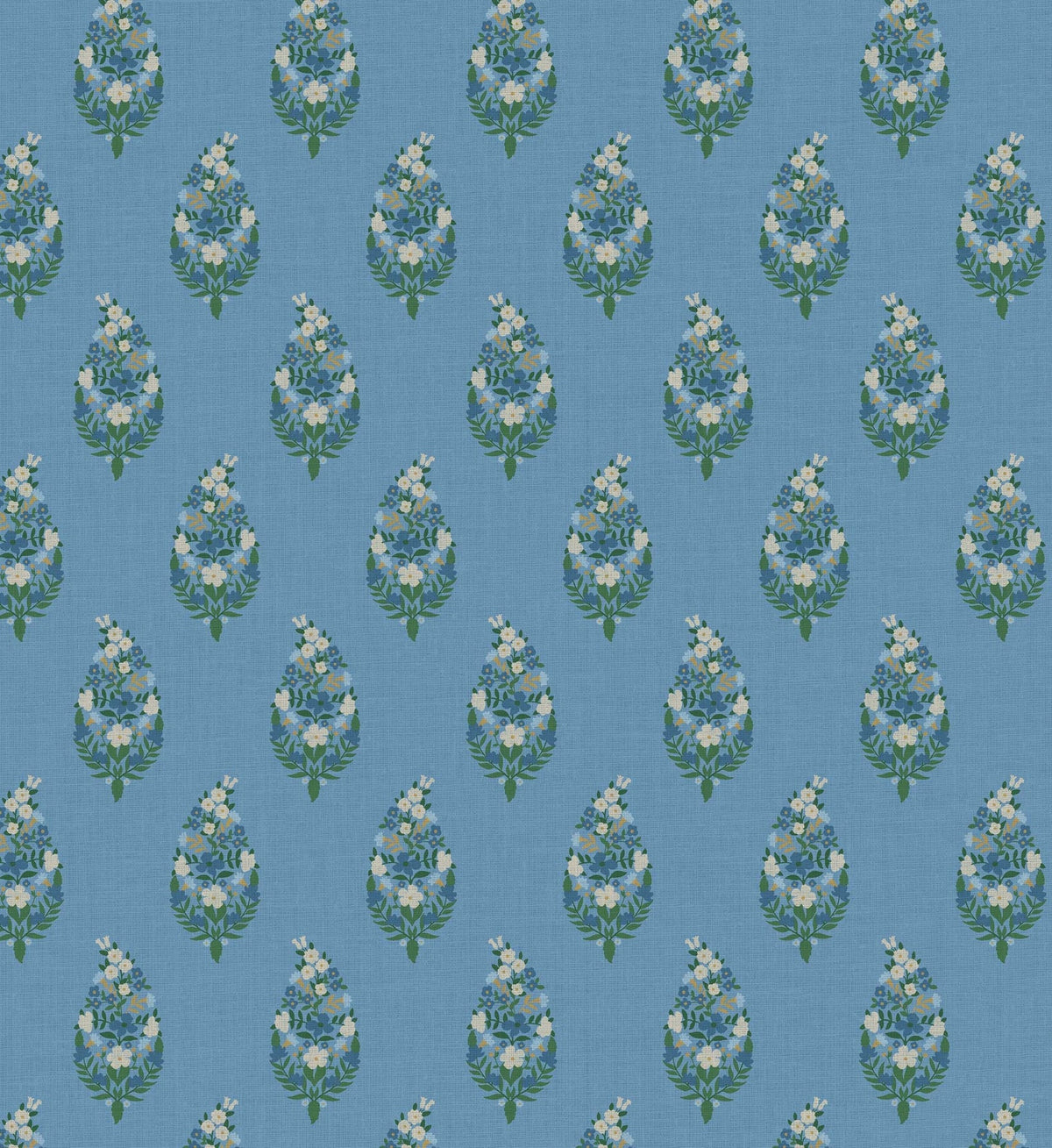 Paisley Wallpaper - Blue